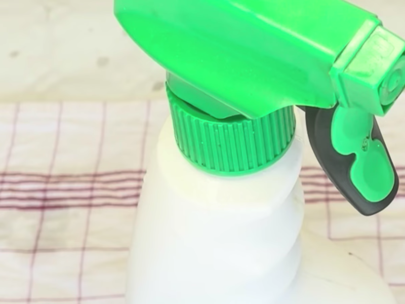 bote spray con el limpiador de baños casero