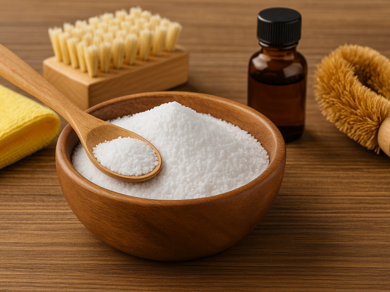 percarbonato en un bol de madera