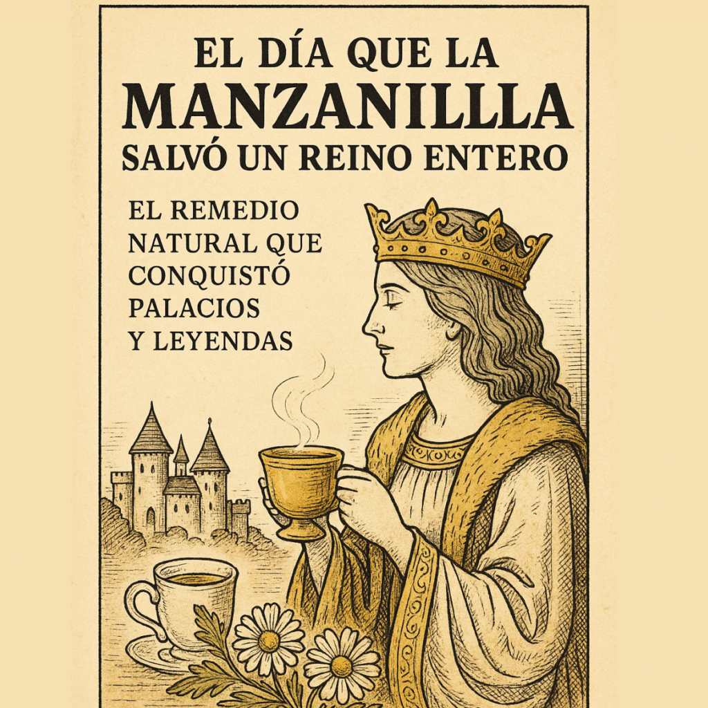 portada antigua sobre el reino que salvó la manzanilla